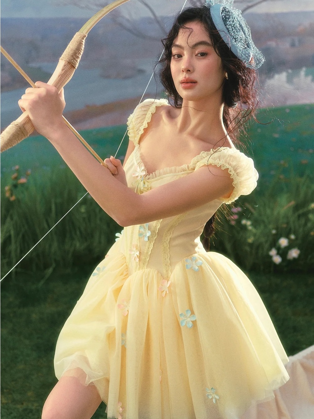 NEW LaceMade Flower Archer Corset Dress